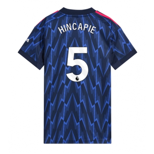 Billige Fotballdrakt Arsenal Piero Hincapie #5 Replika Bortedrakt Dame 2025-26 Kortermet Billige Fotballdrakt Arsenal Piero Hincapie #5 Replika Bortedrakt Dame 2025-26 Kortermet